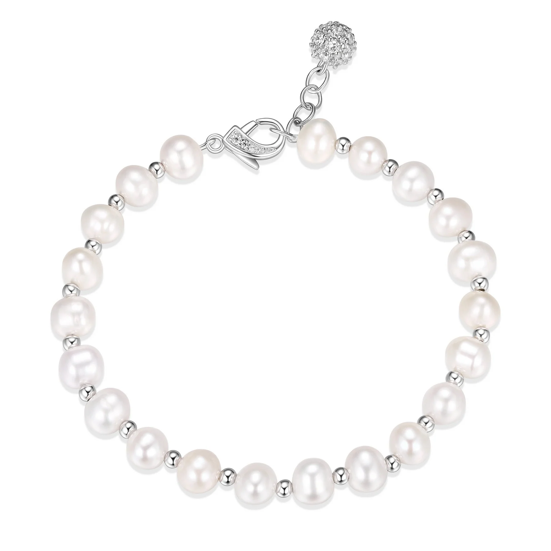 Bracelet pour femme en argent 925, perles, cubic zirconium - R1AB2497Z0 - Reign