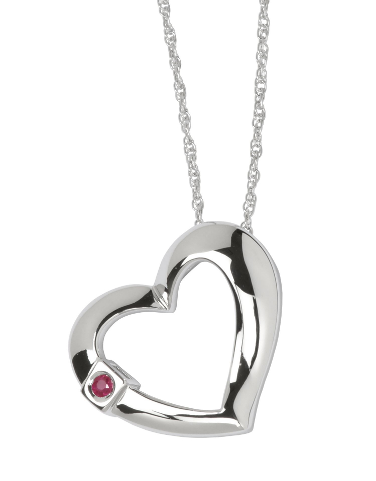 Pendantif argent 925, coeur uni - 63L076A00Q - ELLE