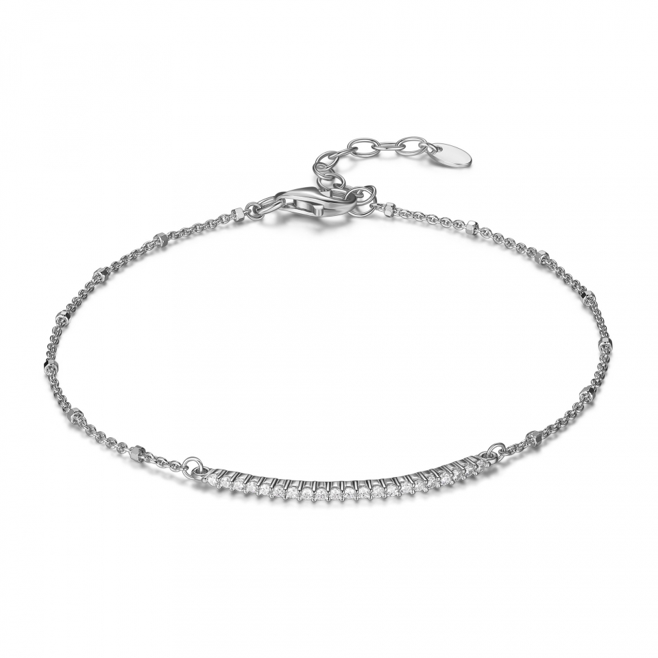 Bracelet pour femme en argent 925, zircons, prévention du suicide - R1A8YZ004Z - Reign