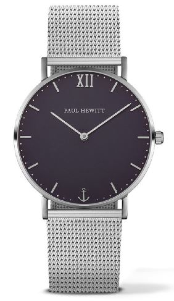 Montre femme, stainless, verre saphir, mouvement suisse, 5ATM - PH-SA-S-ST-B-4M - Paul Hewitt