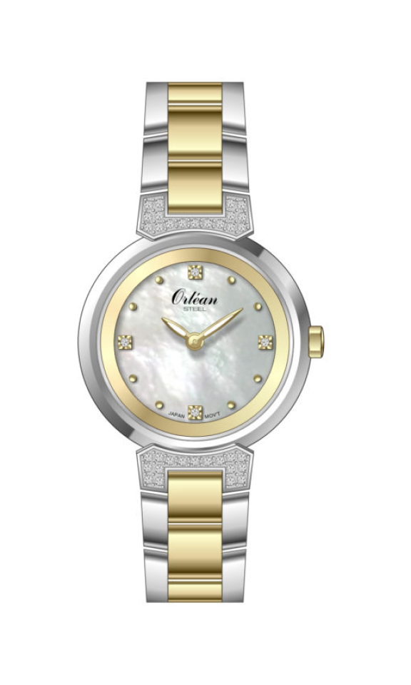 Montre pour femme en stainless, cubic zirconium, 3ATM - ME3570 - Orléan